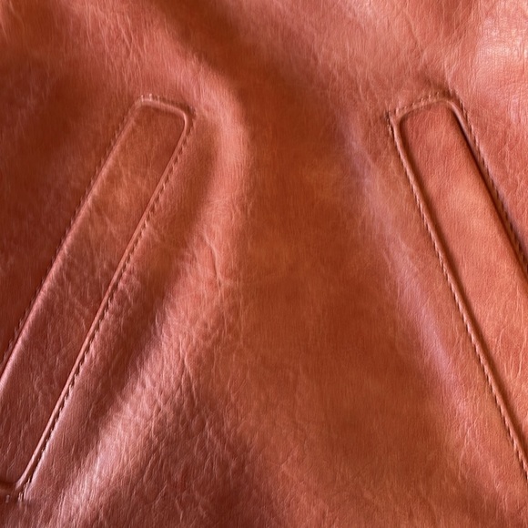 ANTIK KRAFT large Coral, TOTE, PURSE, Handbag EUC RUST SHOULDER STRAP - Picture 14 of 15